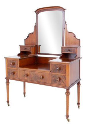 Antique Victorian Dressing Table in Mahogany, 1860