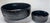Mid-Century Modern Mid Century Black Ice Chip and Dip Bowls - 2 Pieces For Sale - Image 3 of 3