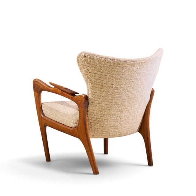 Brown Adrian Pearsall for Craft Associates 2291-C Mid Century Walnut Lounge Chairs - Pair For Sale - Image 8 of 12