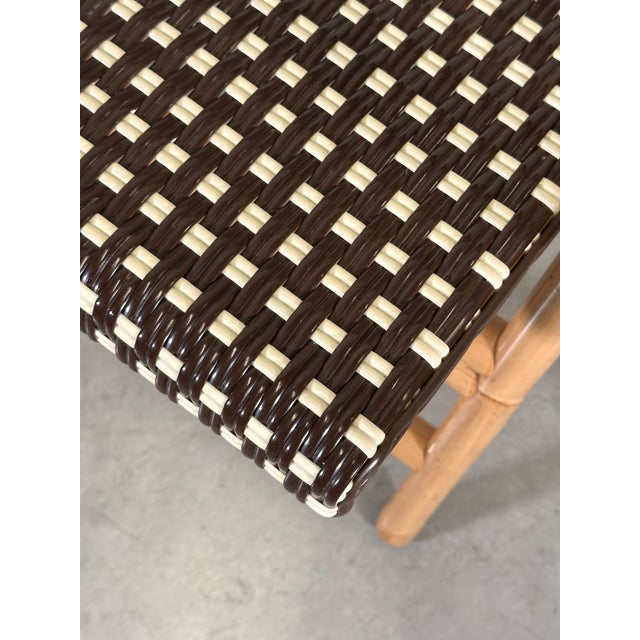 Bamboo Folding Chairs, 1990s, Set of 8 For Sale - Image 16 of 18