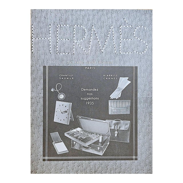 1935 Original French Hermes Advertisement Print- Luxury Products For Sale