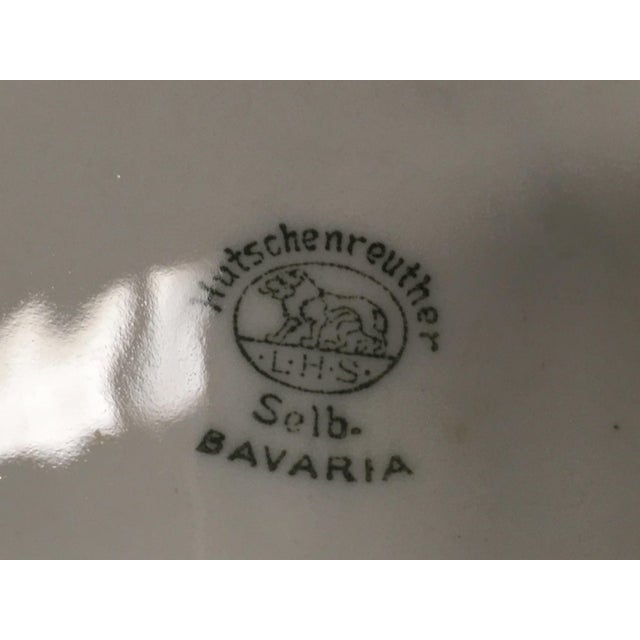 20th Pair of Hutschenreuther Handled Art Decó Small Porcelain Cups with Silver For Sale - Image 14 of 18