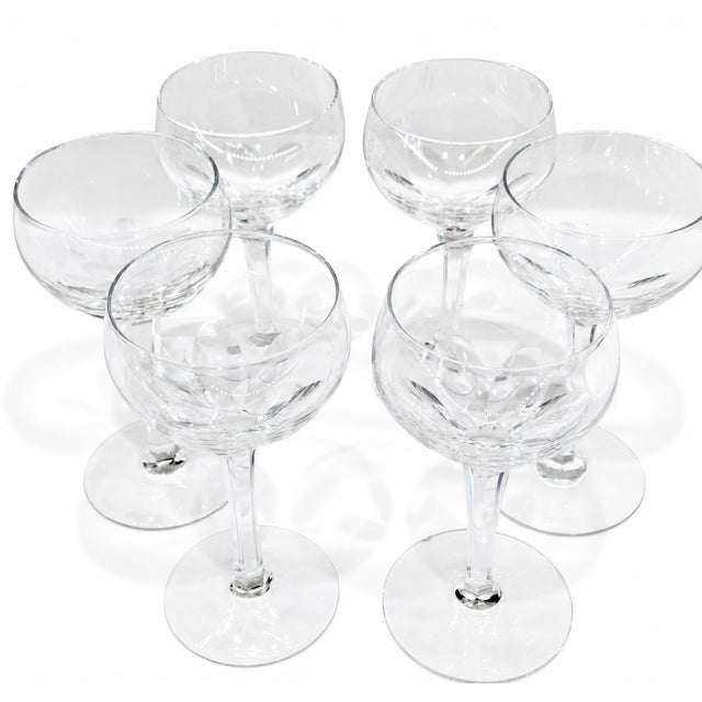 Elevate your barware collection with this elegant set of 6 Hoya Crystal wine glasses from Japan, complete with the...