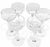 Elevate your barware collection with this elegant set of 6 Hoya Crystal wine glasses from Japan, complete with the...