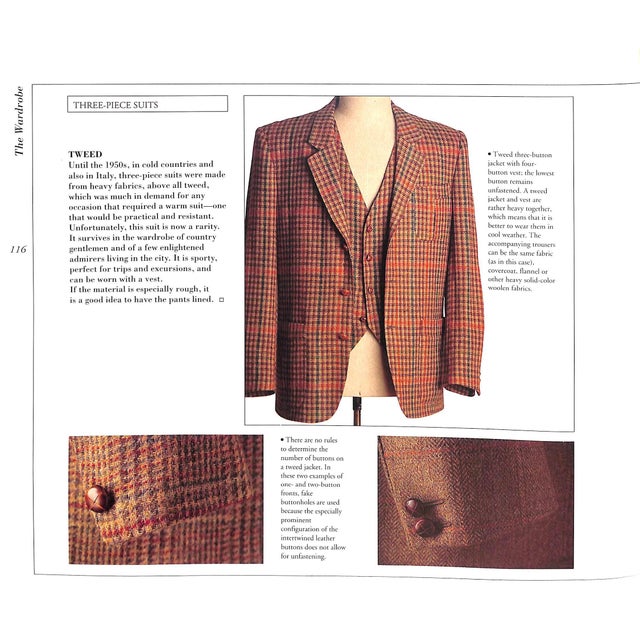 Paper "The Elegant Man How to Construct the Ideal Wardrobe" 1990 Villarosa, Riccardo For Sale - Image 7 of 12