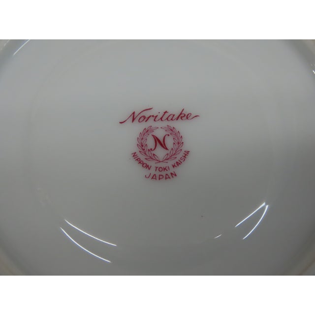 Noritake Nippon Toki Kaisha Japan Bone China Tea Cup and Saucer Set 4666b For Sale - Image 12 of 14