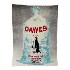 21st Century Dawes "The Coolest" Color Pop-Art Show Lithograph Poster - Dallas, Texas 2021