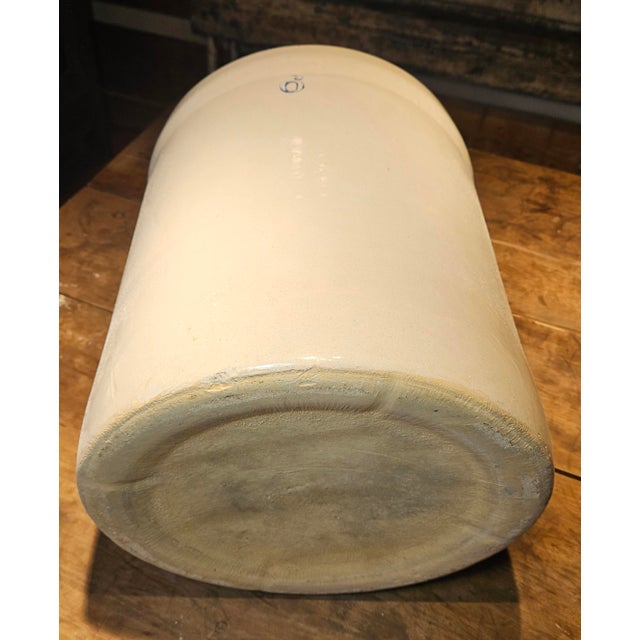 6 Gallon Salt Glazed Stoneware Crock For Sale - Image 9 of 12
