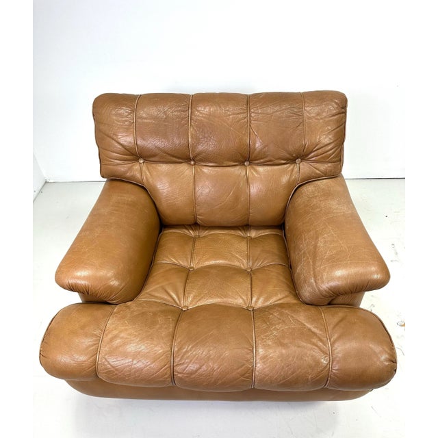 Mid-Century Modern 1960s Arne Norell Leather “Mexico” Lounge Chair For Sale - Image 3 of 12