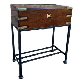 19th Century English Box on Custom Stand For Sale