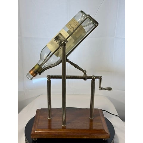 Mid 20th Century Vintage Mechanical Wine Server Pourer With Presentation Pouring Stand For Sale - Image 5 of 17