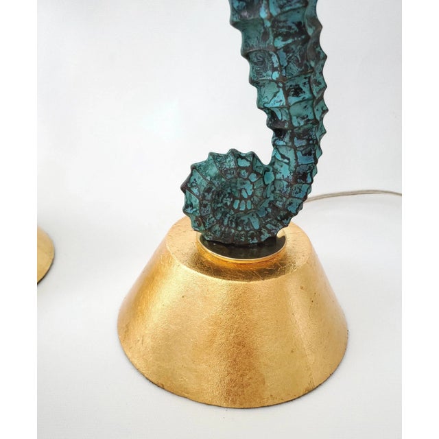 Lamp Pair Seahorses For Sale - Image 13 of 15