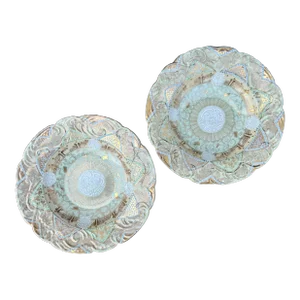 Japanese Gilt Moriage Eggshell Porcelain Bowls- a Pair