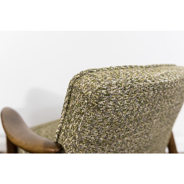 Forest Green Mid-Century Modern GFM 87 Armchair by Juliusz Kędziorek for GFM, Poland, 1960s For Sale - Image 8 of 16