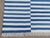 Handmade Cotton Striped Rug, Up Down Stripe Blue and White - 11'x11' For Sale - Image 10 of 10