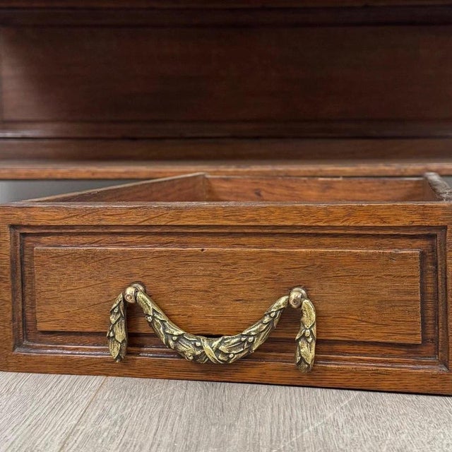19th Century Antique French Marble-Top Cabinets with Mirrors, Set of 2 For Sale - Image 14 of 17