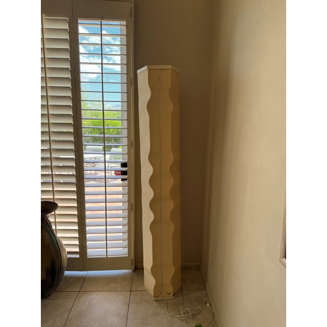 Signed Roland Simmons Lumalight Floor Lamp (1993) Sculptural Organic Modern Floor Lamp in the Manner of Isamu Noguchi...
