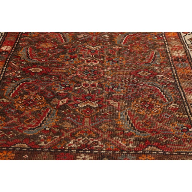 Late 19th Century Late 19th Century Persian Malayer Rug, 03'06 X 05'08 For Sale - Image 5 of 10