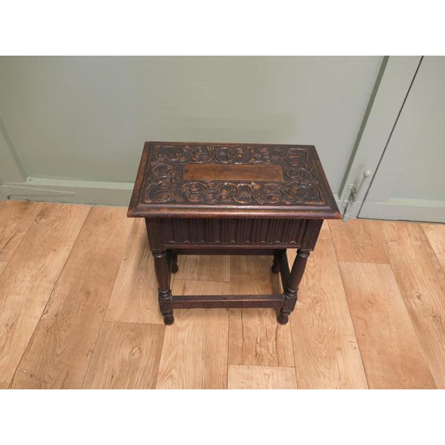 19th Oak Joint Coffin Table For Sale - Image 4 of 8