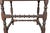 Brass William and Mary Oak Tavern Table For Sale - Image 8 of 9