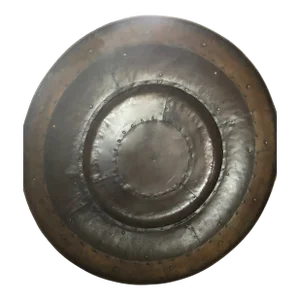 Interlude Home Stunning Large Bronze Shield Decorative Wall Art