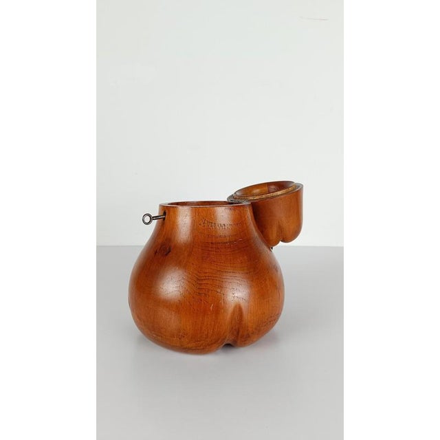 Mid-Century Fruitwood Pear Tea Caddy, 1930s For Sale - Image 6 of 18