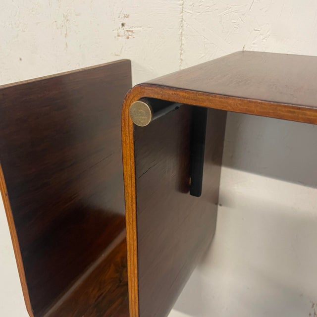 Wood Hanging Magazine Rack from Eugenia Alberti Reggio and Rinaldo Scaioli, 1950s For Sale - Image 7 of 18