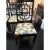 Black Black Lacquered Fretwork Dining Chairs Attributed to Jean Claude Mahey for Roche Bobois - Set of 4 For Sale - Image 8 of 9