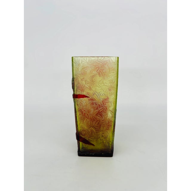 Daum Nancy Daum Nancy, French Cameo & Wheel Carved Art Glass Vase Circa 1900 For Sale - Image 4 of 11