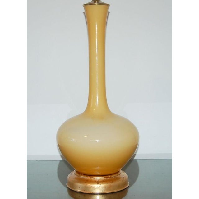 Mid-Century Modern Marbro Swedish Glass Table Gold For Sale - Image 3 of 7