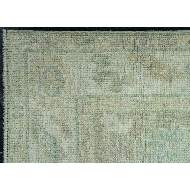 Turkish Oushak Rug 2'6" x 10'4" #19287 For Sale - Image 4 of 8