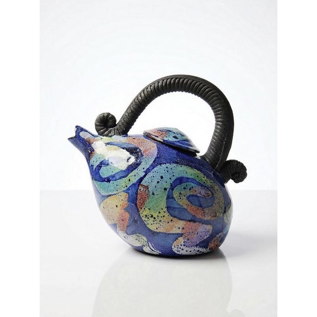 Terracotta Teapot in the style of David Constantine White, USA, 1950s-1970s For Sale - Image 17 of 17