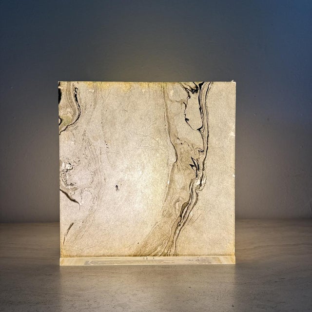 Mid-Century Modern Cube Table Lamp, 1970s For Sale - Image 13 of 18