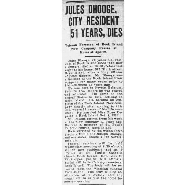 Late 19th Century "Jules D’Hooge" Belgian Immigrant Trunk For Sale In Chicago - Image 6 of 10