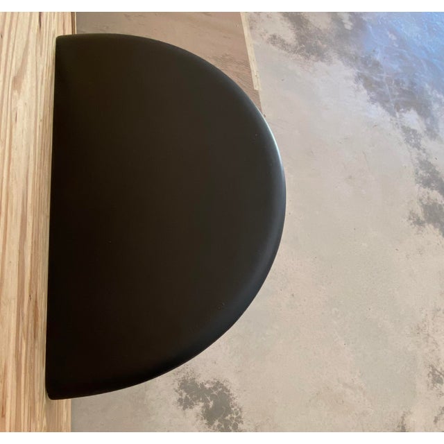 Black Faux Horn Wall-Mounted Console Table For Sale - Image 8 of 12