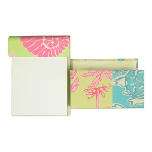 Lilly Pulitzer Notepad & Patch Fabric Panel Letter Holder