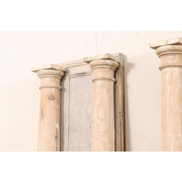 19th Century French Tall Carved Wood Columns – A Pair For Sale - Image 9 of 12