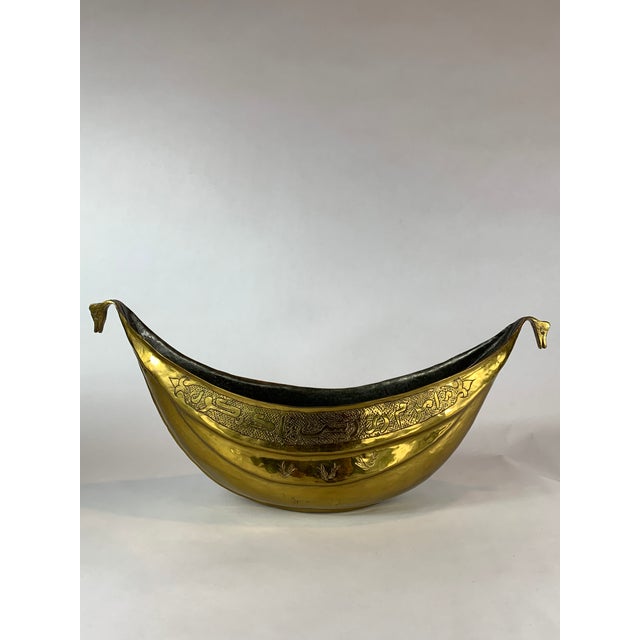 Boat Shaped Brass Bowl Chairish