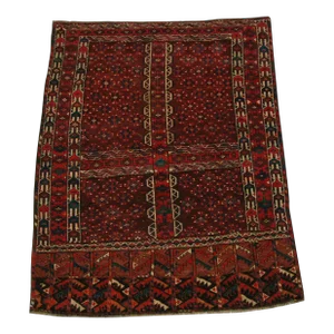 1900s Antique Hashlou Yomout Rug