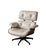 Animal Skin Set of Vintage Lounge Chairs in White Leather and Rosewood by Charles and Ray Eames, 1956 For Sale - Image 7 of 7