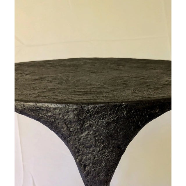 Contemporary Giacomo Accent Table Black Iron 20 For Sale - Image 3 of 3