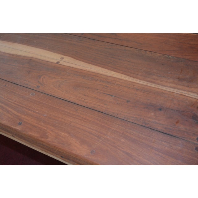1970s Vintage Rhodesian Teak Square Dining Kitchen Table With 2 Matching Chairs - From Zimbabwe For Sale - Image 5 of 16