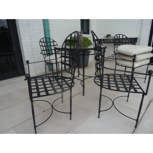 Vintage Mario Papperzini for Salterini Iron Garden Dining Suite, Attributed For Sale - Image 11 of 11