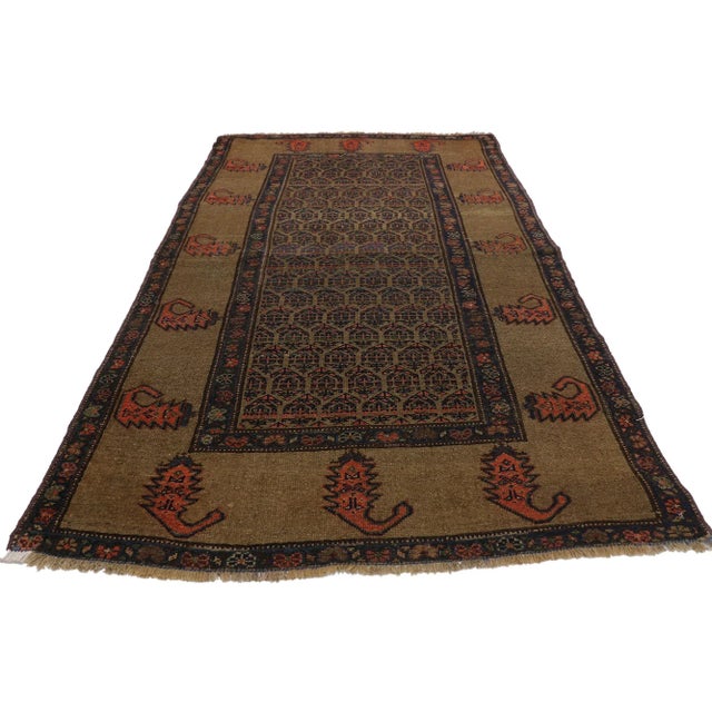 Tribal Antique Persian Malayer Rug - 03'10 X 06'08 For Sale - Image 3 of 8