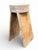 18" - Handcrafted Sculptural Solid Wood Natural "Halo" Stool For Sale - Image 11 of 12