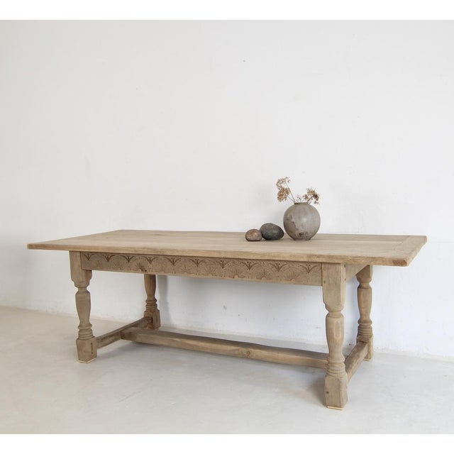 1970s 20th Century Spanish Country Oak Dining Table, 1930s For Sale - Image 5 of 18