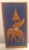 Mid-Century Modern Asian Framed Elephant Teak Wood Carvings on Fabric Background - A Pair For Sale - Image 3 of 4
