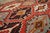 1900s Red Geometric Antique Caucasian Kilim Rug 6'0" X 11'8" Knotted Wool Carpet For Sale - Image 4 of 12