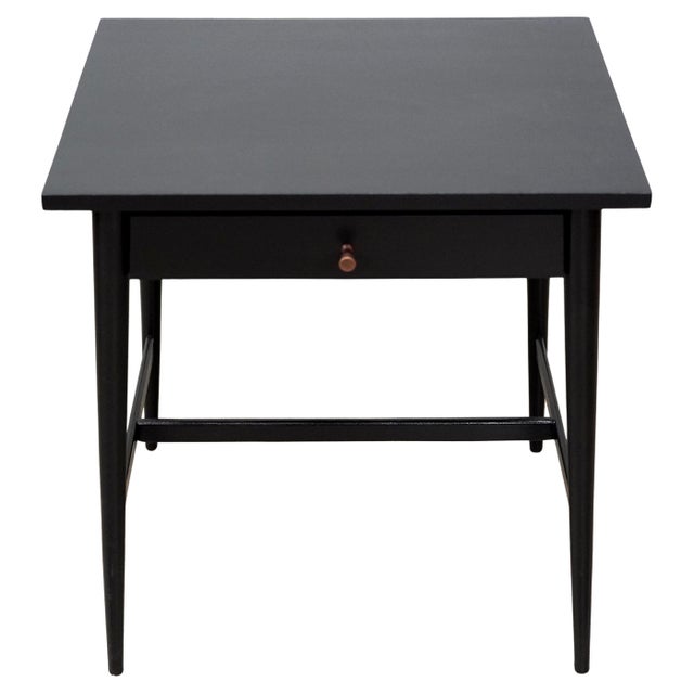 Paul McCobb Black Nightstand or Side Table, Planner Group by Winchendon Furniture, 1950s For Sale - Image 9 of 9