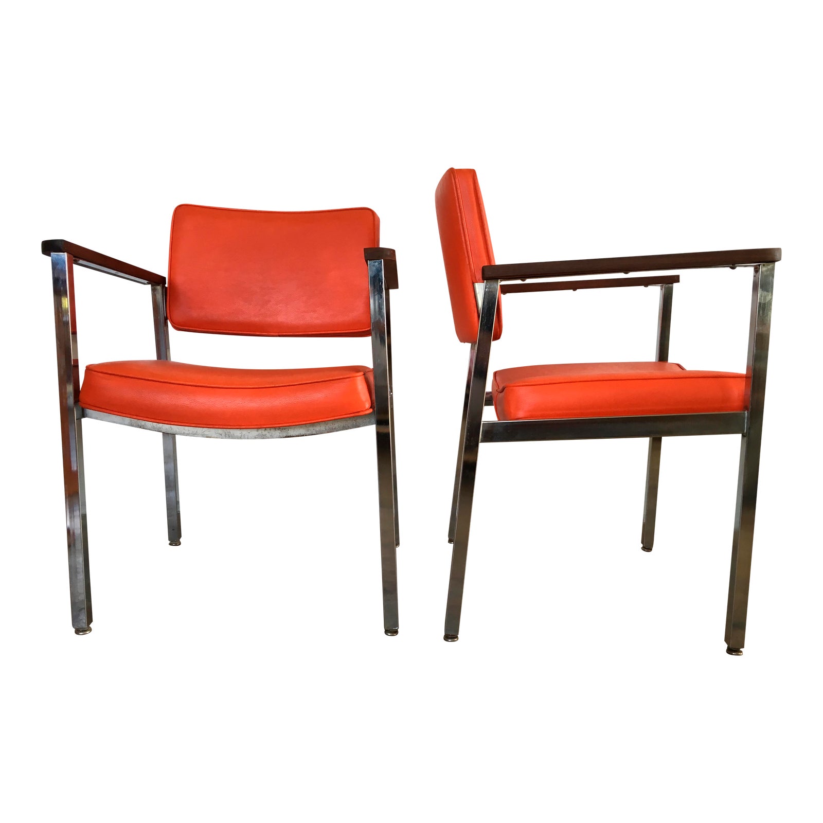 1960s Vintage Haskell Mid-Century Modern Office Chairs- A Pair | Chairish